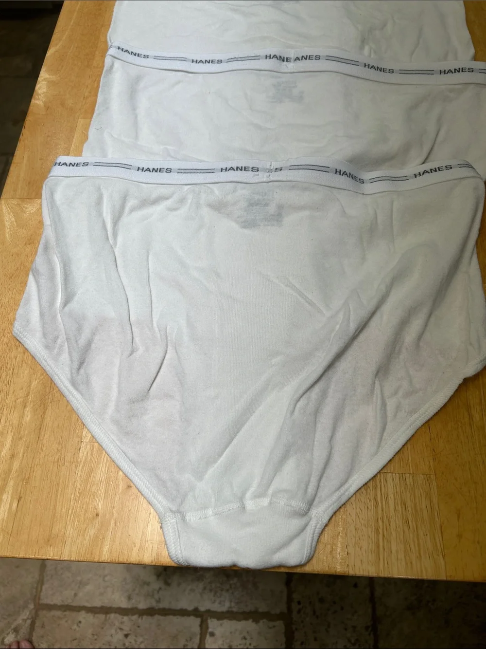 Hanes Men's White Comfort Flex 2XL/TG Briefs- 6 Pack